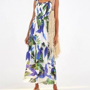 Farm Rio Blue Wind Maxi Dress